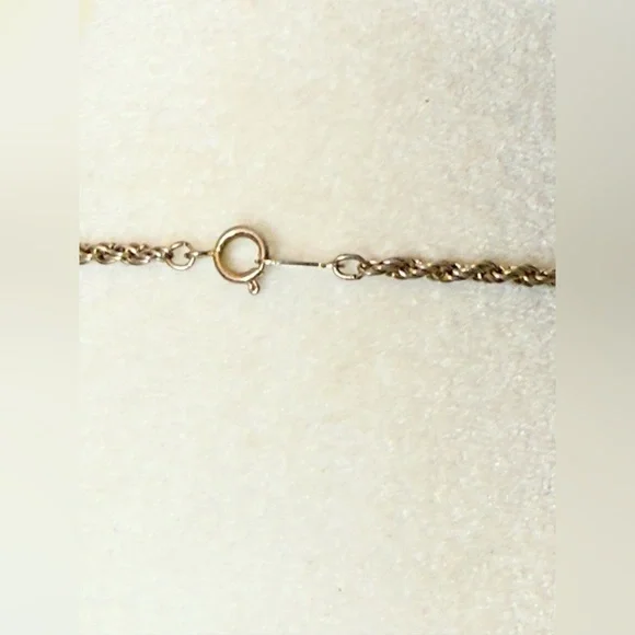 Vintage Gold Tone Puffy Heart Pendant Necklace Rope Chain 24” - Picture 12 of 12